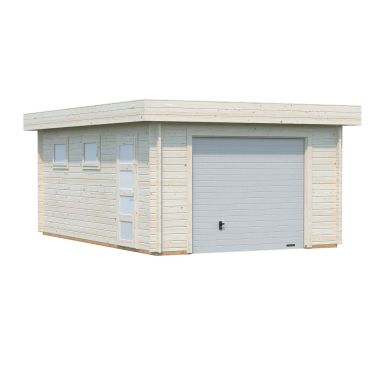 Palmako Rasmus Garage 19,8 m²/inv. 19 m², med port, obehandlad