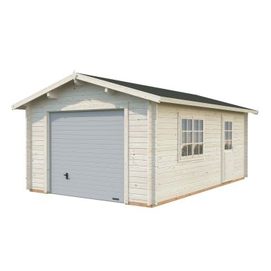 Palmako Roger Garage 19,8 m²/inv. 19 m², med port, obehandlad
