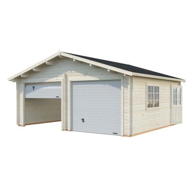 Palmako Roger Garage 29,3 m²/inv. 28,4 m², med port, obehandlad