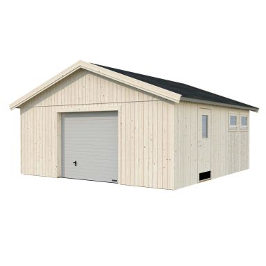 Palmako Andre Garage 32,1 m²/inv. 28,5 m², med port, obehandlad