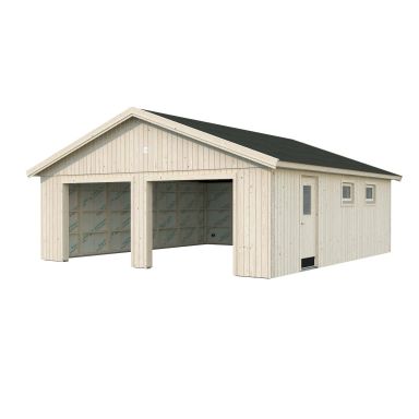 Palmako Andre Dubbelgarage 49,1 m²/inv. 44,7 m², utan port, obehandlad