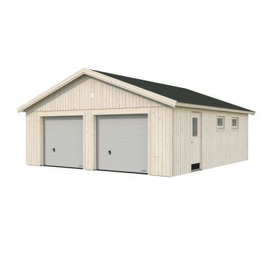 Palmako Andre Dubbelgarage 49,1 m²/inv. 44,7 m², med port, obehandlad