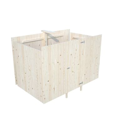 Palmako 102781 Förråd inv. 6,2 m², till Karl 101025, obehandlad