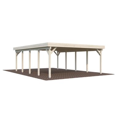 Palmako Karl Carport 45,7 m²/inv. 40,6 m², impr. natur
