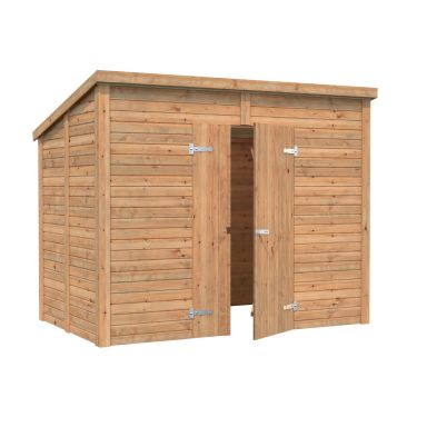 Palmako Leif Förråd 4,6 m²/inv. 4,2 m², brun impregnerad