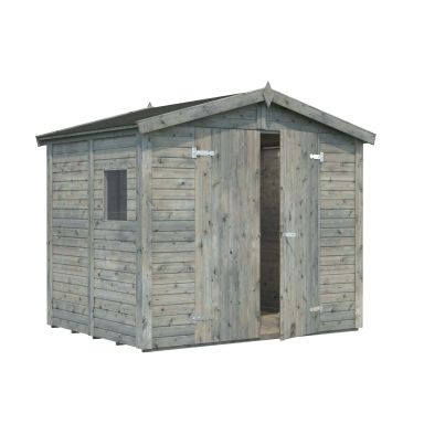 Palmako Dan Förråd 4,6 m²/inv. 4,5 m², grå impregnerad