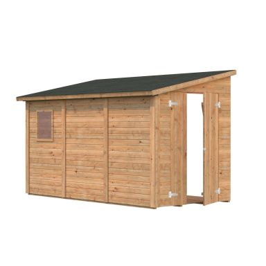 Palmako Mia Förråd 5,5 m²/inv. 5,2 m², brun impregnerad