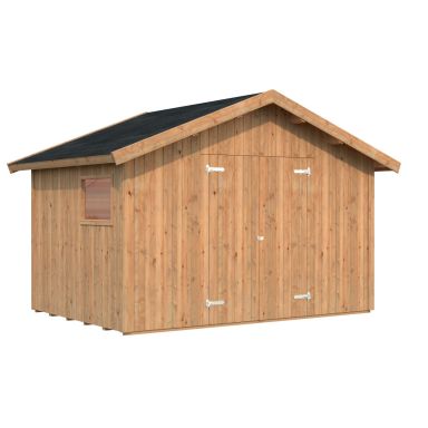 Palmako Nils Förråd 8,4 m²/inv. 8,2 m², brun impregnerad