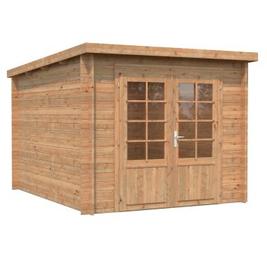 Palmako Ella Stuga 7,2 m²/inv. 6,9 m², utan golv, brun, impr.