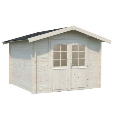 Palmako Lotta Stuga 7,6 m²/inv. 7,3 m², utan golv, impr. natur