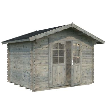 Palmako Vivian Stuga 7,2 m²/inv. 6,9 m², grå impregnerad