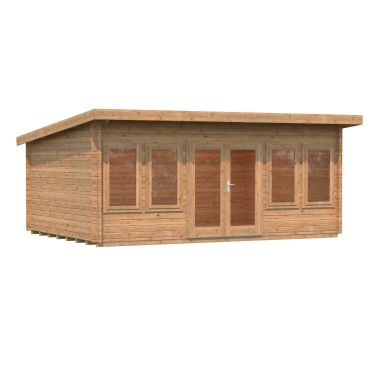 Palmako Lisa Stuga 20,1 m²/inv. 19,4 m², brun impregnerad