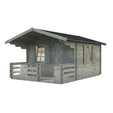 Palmako Emma Stuga 15,2 m²/inv. 10,4+4,2 m², grå, impr.