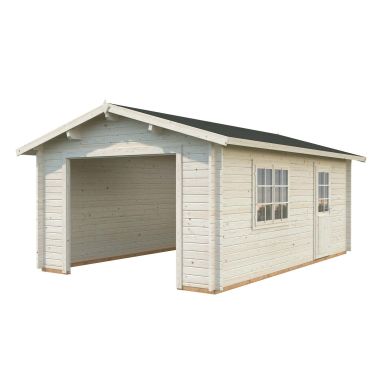 Palmako Roger Garage 19,8 m²/inv. 19 m², utan port, impr. natur