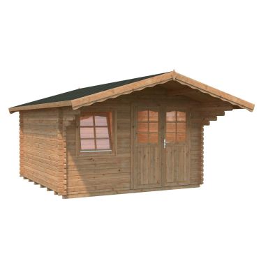 Palmako Sally Stuga 13/inv. 12,3 m², brun impregnerad