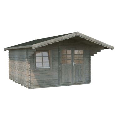 Palmako Sally Stuga 13/inv. 12,3 m², grå impregnerad