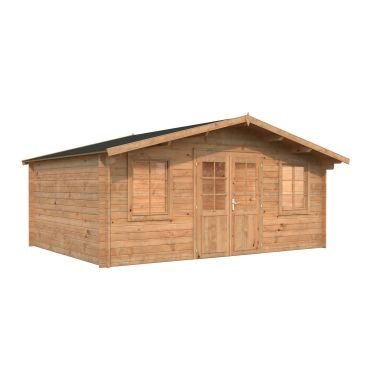 Palmako Klara Stuga 17,4 m²/inv. 17 m², utan golv, brun, impr.