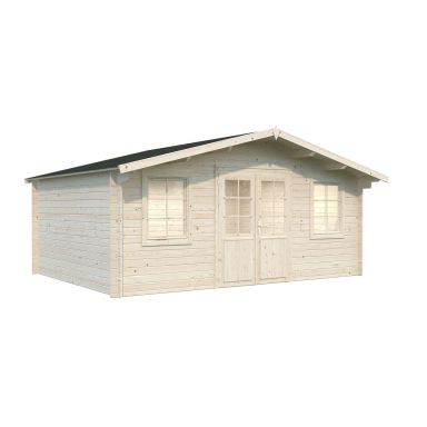 Palmako Klara Stuga 17,4 m²/inv. 17 m², utan golv, impr. natur