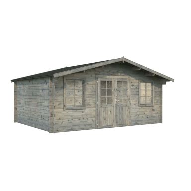 Palmako Klara Stuga 17,4 m²/inv. 17 m², utan golv, grå, impr.