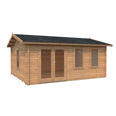 Palmako Iris Stuga 19,9 m²/inv. 19,1 m², brun impregnerad