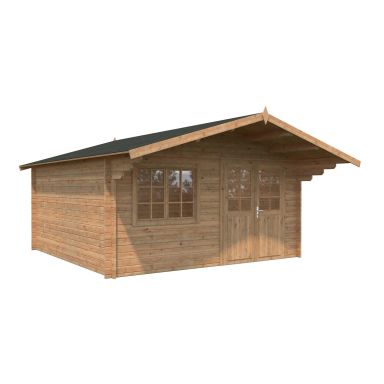 Palmako Britta Stuga 18,1 m²/inv. 17,5 m², utan golv, brun, impr.