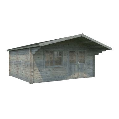 Palmako Britta Stuga 20,4/inv. 19,7 m², utan golv, grå, impr.