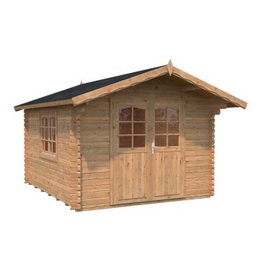 Palmako Sally Stuga 10,8 m²/inv. 10,2 , brun impregnerad