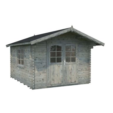 Palmako Sally Stuga 10,8 m²/inv. 10,2 , grå impregnerad