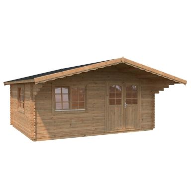 Palmako Sally Stuga 19,9 m²/inv. 19,1, brun impregnerad