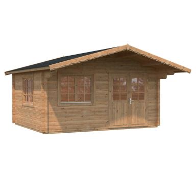 Palmako Helena Stuga 16,2 m²/inv. 15,1 m², brun impregnerad