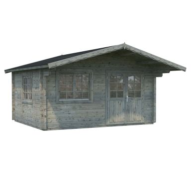 Palmako Helena Stuga 16,2 m²/inv. 15,1 m², grå impregnerad