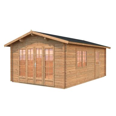 Palmako Irene Stuga 19,8 m²/inv. 19 m², brun impregnerad