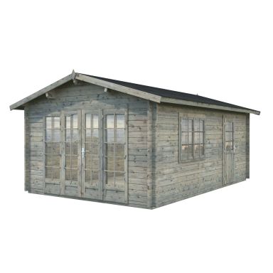 Palmako Irene Stuga 19,8 m²/inv. 19 m², grå impregnerad