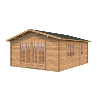 Palmako Irene Stuga 24,8 m²/inv. 23,9 m², brun impregnerad