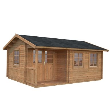 Palmako Susanna Stuga 19,4 m²/inv. 16,4 m², brun impregnerad