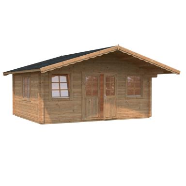 Palmako Helena Stuga 19,9 m²/inv. 18,6 m², brun impregnerad