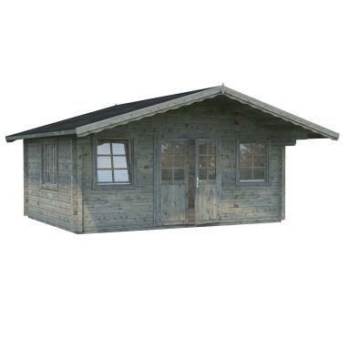 Palmako Helena Stuga 19,9 m²/inv. 18,6 m², grå impregnerad