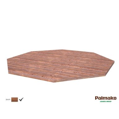 Palmako 103094 Golv till Betty / Bianca 18 m², brun tryckimpregnerad