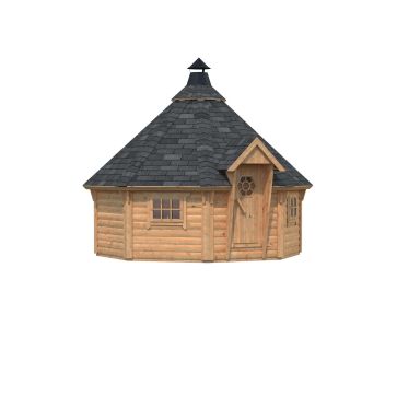 Palmako Eva Grillkåta 11,9 m²/inv. 11,4 m², brun impregnerad