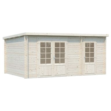 Palmako Ella Stuga 13,5 m²/inv. 13,1 m², utan golv, impr. natur