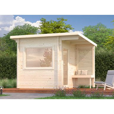 Palmako Sanna Bastu 4,4 m², Invändig 4,1 m², obehandlad