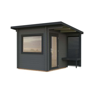 Palmako Sanna Bastu 4,4 m², Invändig 4,1 m², grå + antracit