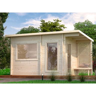 Palmako Sanna Bastu 7,4 m², Invändig 6,8 m², obehandlad