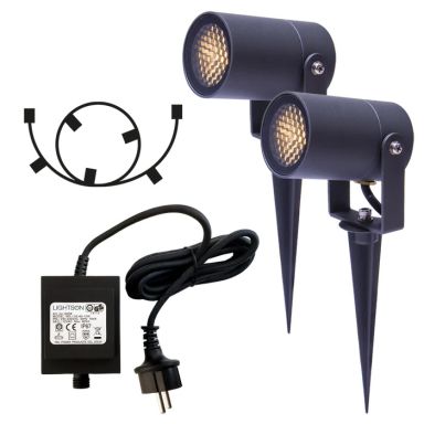 LightsOn Luna Start 5149 Markspotlight mörkgrå, 5 W, 350 lm