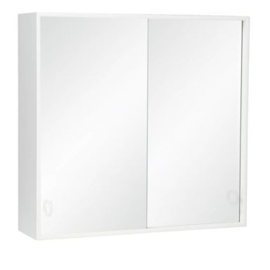 Skånebeslag Skåform Polar 8 Badrumsskåp 550 x 525 x 140 mm, svart framkant