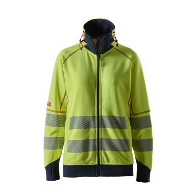 Snickers Workwear ProtecWork 2367 Varseltröja varsel, gul/marinblå, dam, klass 3, flamskydd