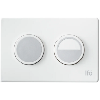 Ifö Sign 96868 Spyleknapp med belg, hvit