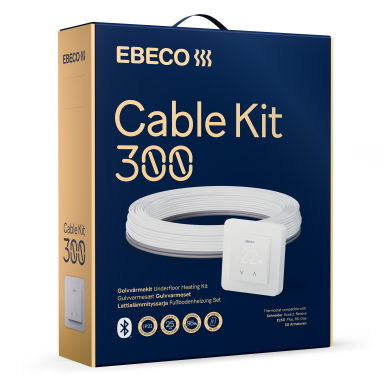 Ebeco Cable Kit 300 Lattialämmityssarja lämpökaapelilla ja termostaatilla