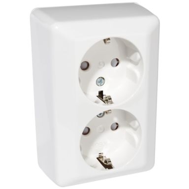 Elko RS Reservedelsett til vegguttak, utenpåliggende 2-veis