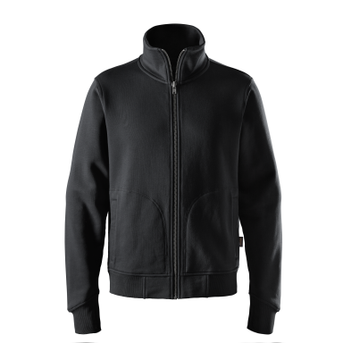 Snickers Workwear 2045 Sweatshirt svart, helzip, kraftig
